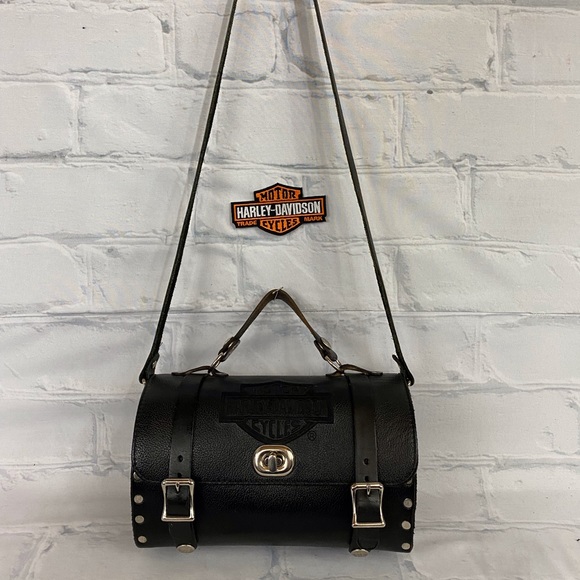 HarleyDavidson Bags Leather Harley Davidson Barrel Bag Poshmark